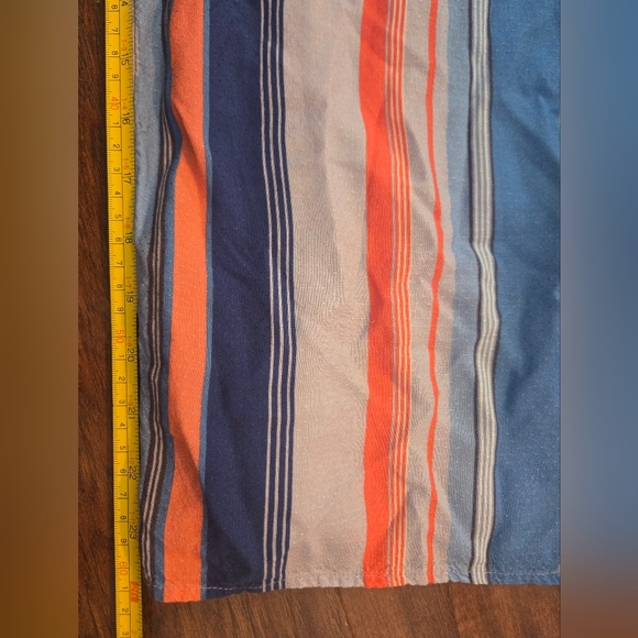 Anthropologie Blue Red Striped Cut Out Small Jumpsuit - Picture 7 of 10